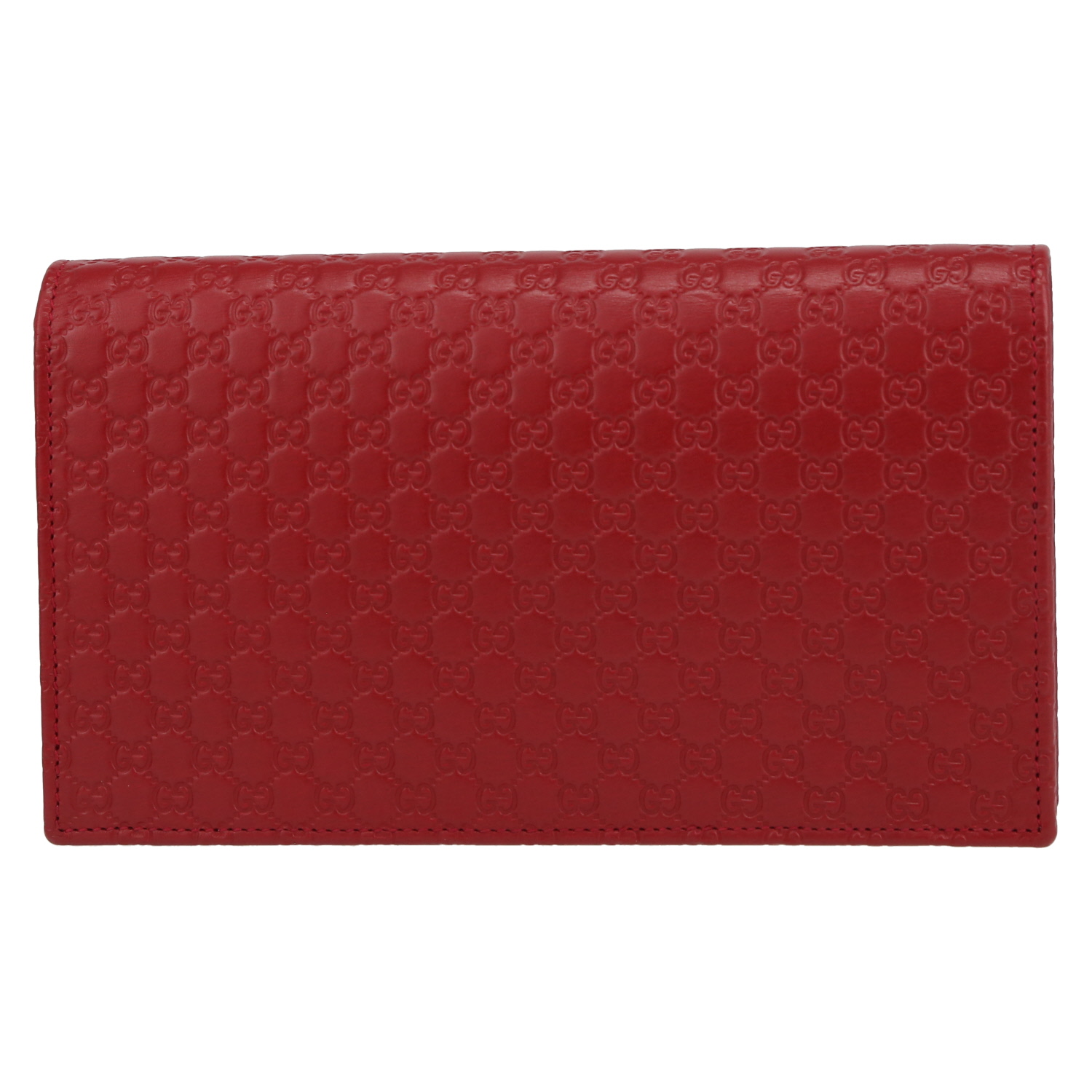 Gucci  Guccissima shoulder bag  in red leather - Detail D7