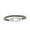 Bracelet Fred Force 10 grand modèle en or blanc et diamants - 360 thumbnail