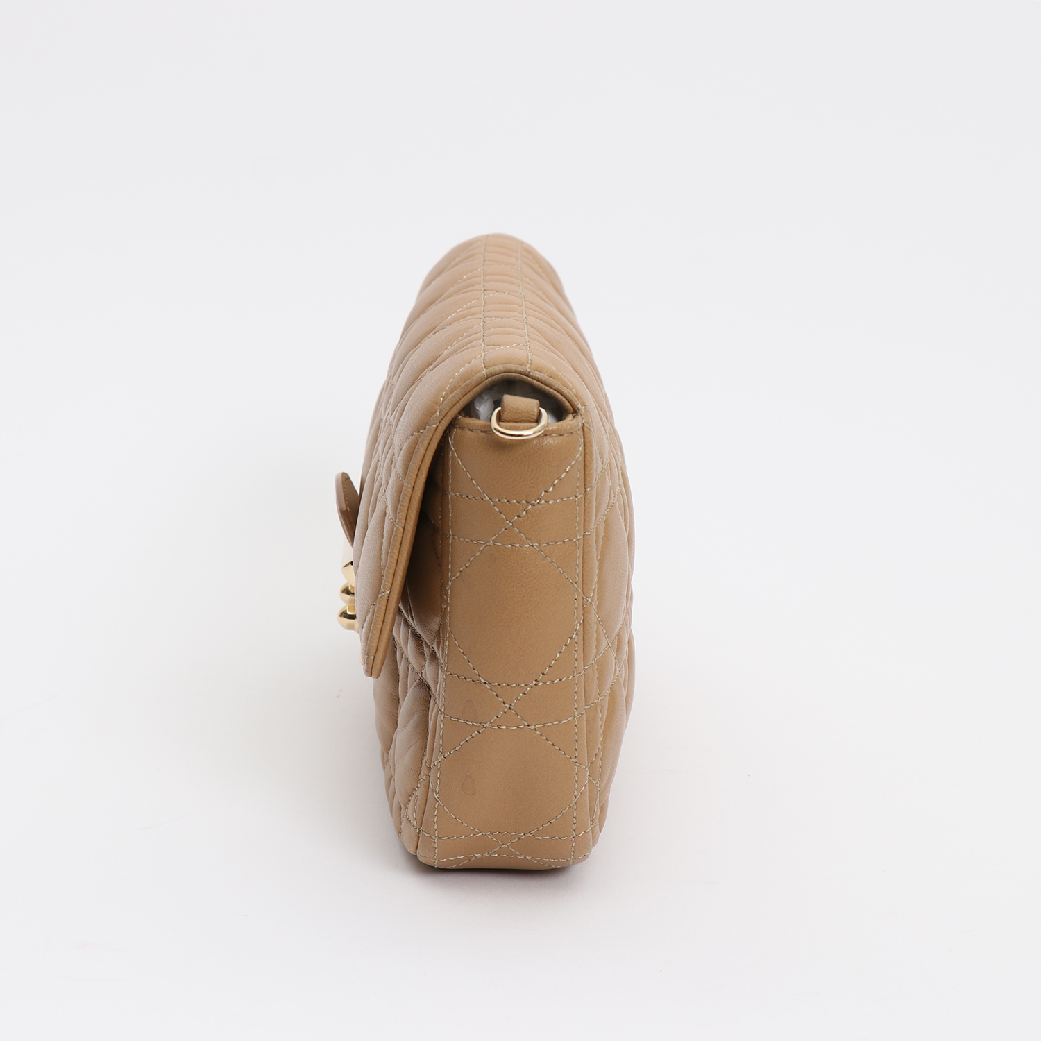 Borsa a tracolla Dior  Wallet on Chain in pelle cannage beige - Detail D5