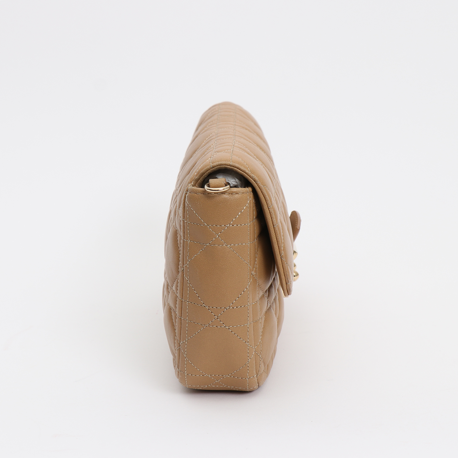 Borsa a tracolla Dior  Wallet on Chain in pelle cannage beige - Detail D6