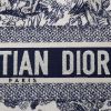Dior  Book Tote large model  shopping bag  in navy blue and white canvas - Detail D1 thumbnail