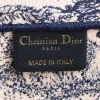 Shopping bag Dior  Book Tote modello grande  in tela blu marino e bianca - Detail D3 thumbnail