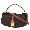 Celine  Tabou medium model  shoulder bag  "Triomphe" canvas  and brown leather - 00pp thumbnail