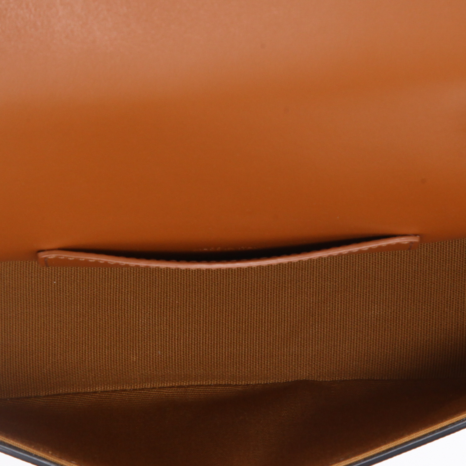 Celine Tabou shoulder bag "Triomphe" canvas and brown leather - Detail D8