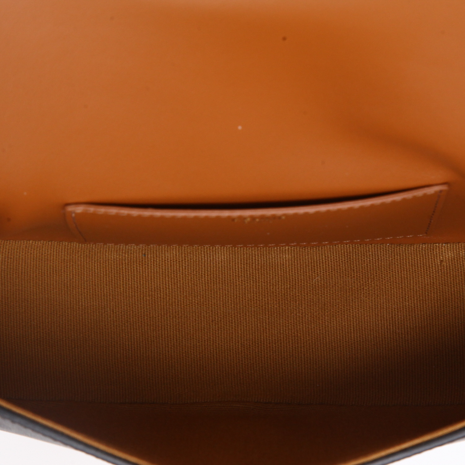 Celine  Tabou medium model  shoulder bag  "Triomphe" canvas  and brown leather - Detail D8