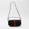 Celine  Tabou medium model  shoulder bag  "Triomphe" canvas  and brown leather - Detail D8 thumbnail