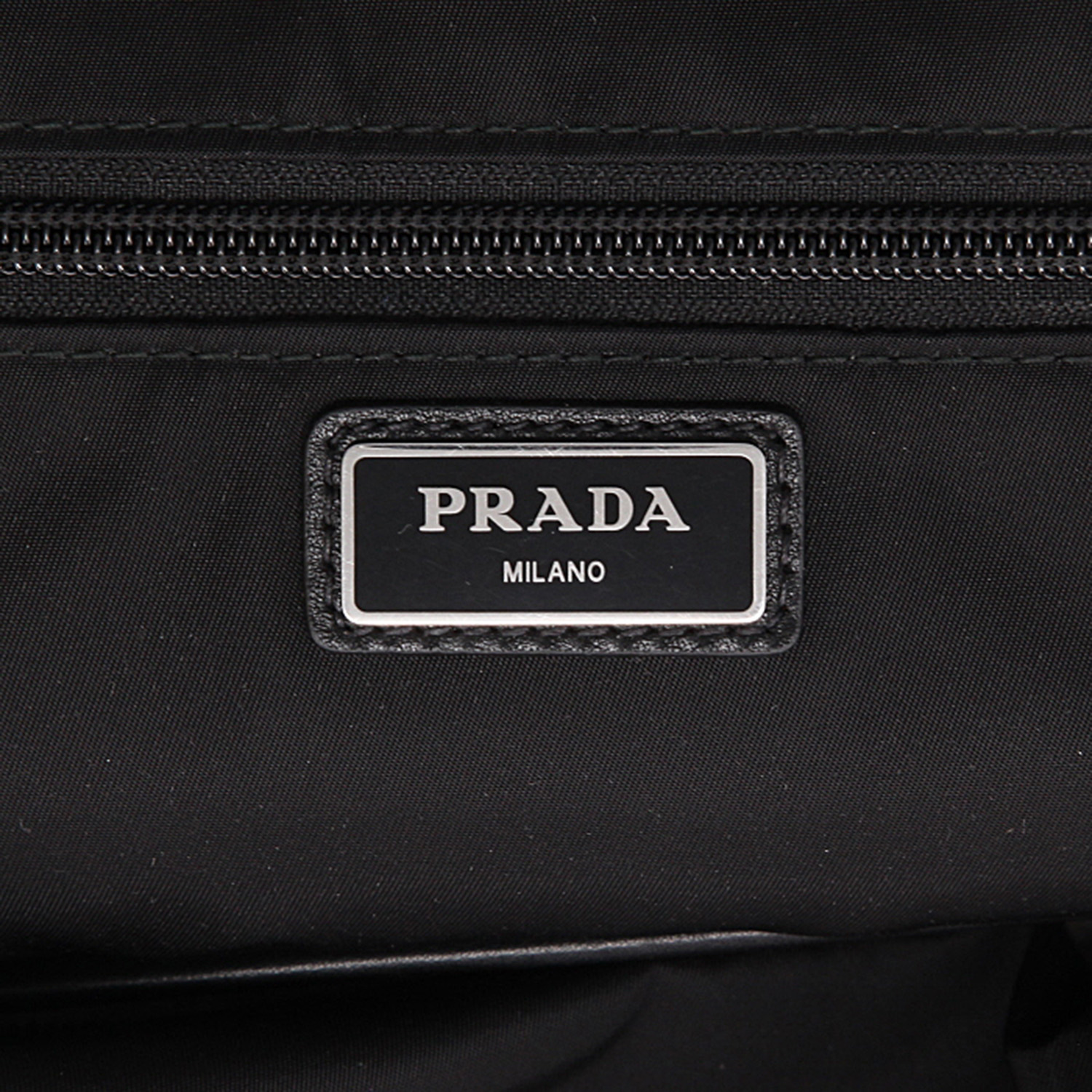 Mochila Prada   en lona negra - Detail D9