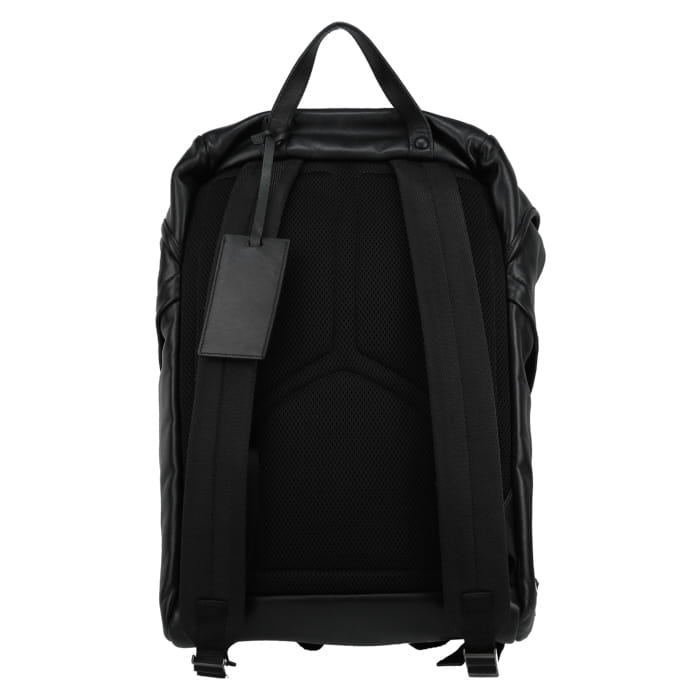 Sac à dos Prada   en cuir noir - Detail D7