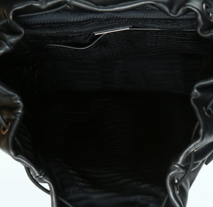 Zaino Prada   in pelle nera - Detail D8