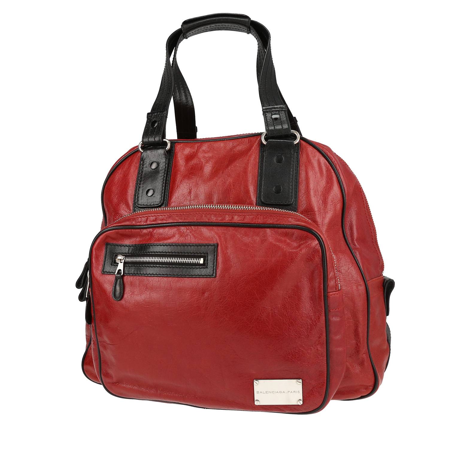 Brown Croc print embossed leather shoulder bag, HealthdesignShops