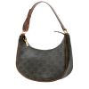 Celine  Ava medium model  handbag  "Triomphe" canvas  and brown leather - 00pp thumbnail