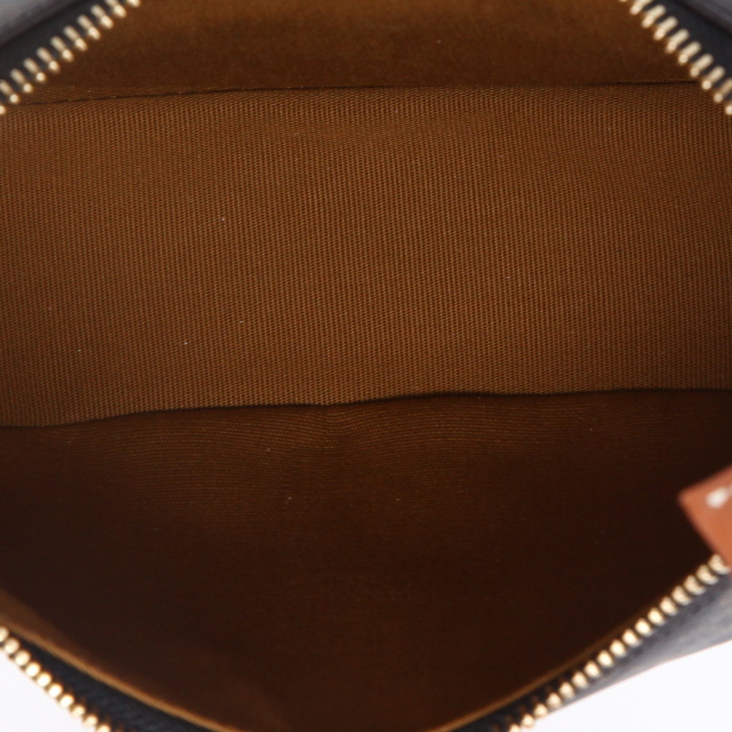 Sac à main Celine  Ava moyen modèle  en toile Triomphe et cuir marron - Detail D8