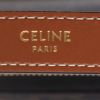 Bolso de mano Celine  Ava modelo mediano  en tejido "Triomphe" y cuero marrón - Detail D9 thumbnail