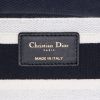Dior  Lady Dior Edition Limitée medium model  handbag  in blue and white bicolor  canvas - Detail D9 thumbnail