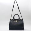 Gucci  Zumi shoulder bag  in dark blue ostrich leather - Detail D8 thumbnail