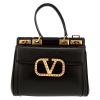 Valentino Garavani  Rockstud Alcove handbag  in black leather - Detail D2 thumbnail