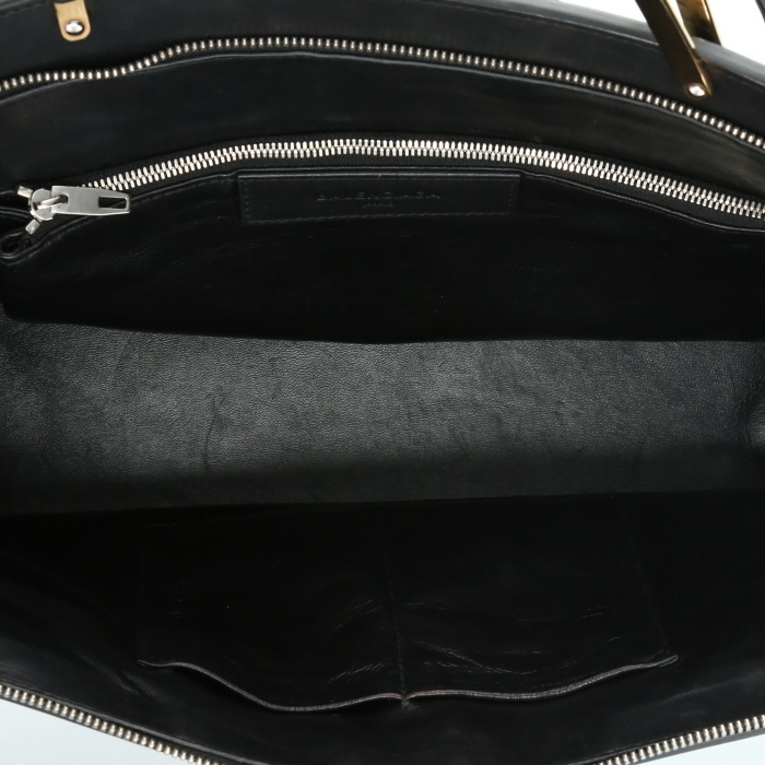 Bolso de mano Balenciaga  Dix Cartable Zip en cuero negro - Detail D8