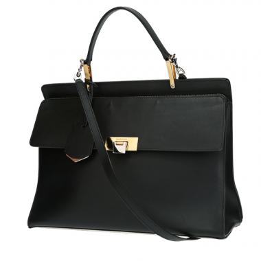 Sac à main Balenciaga  Dix Cartable Zip en cuir noir
