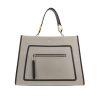 Bolso de mano Fendi  Runaway en cuero gris y negro - 360 thumbnail