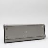Fendi  Runaway handbag  in grey and black leather - Detail D3 thumbnail