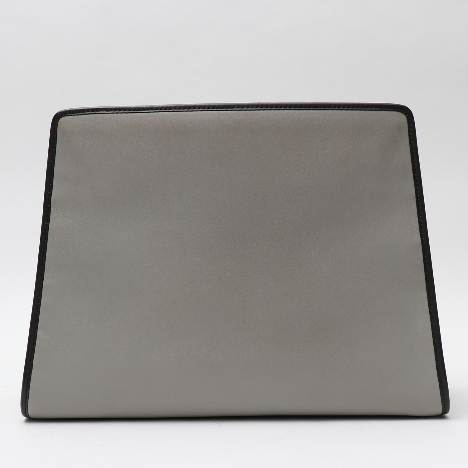 Fendi  Runaway handbag  in grey and black leather - Detail D6