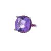 Mauboussin Couleur d'Amour ring in white gold, amethyst and sapphires - 00pp thumbnail