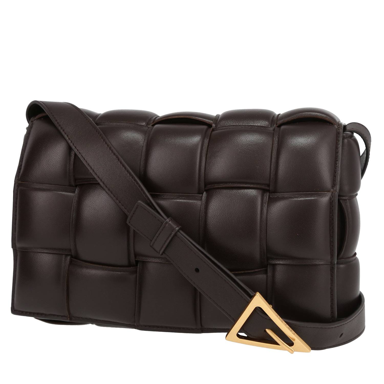 Bottega Veneta Black Cassette Intrecciato-leather cross-body bag