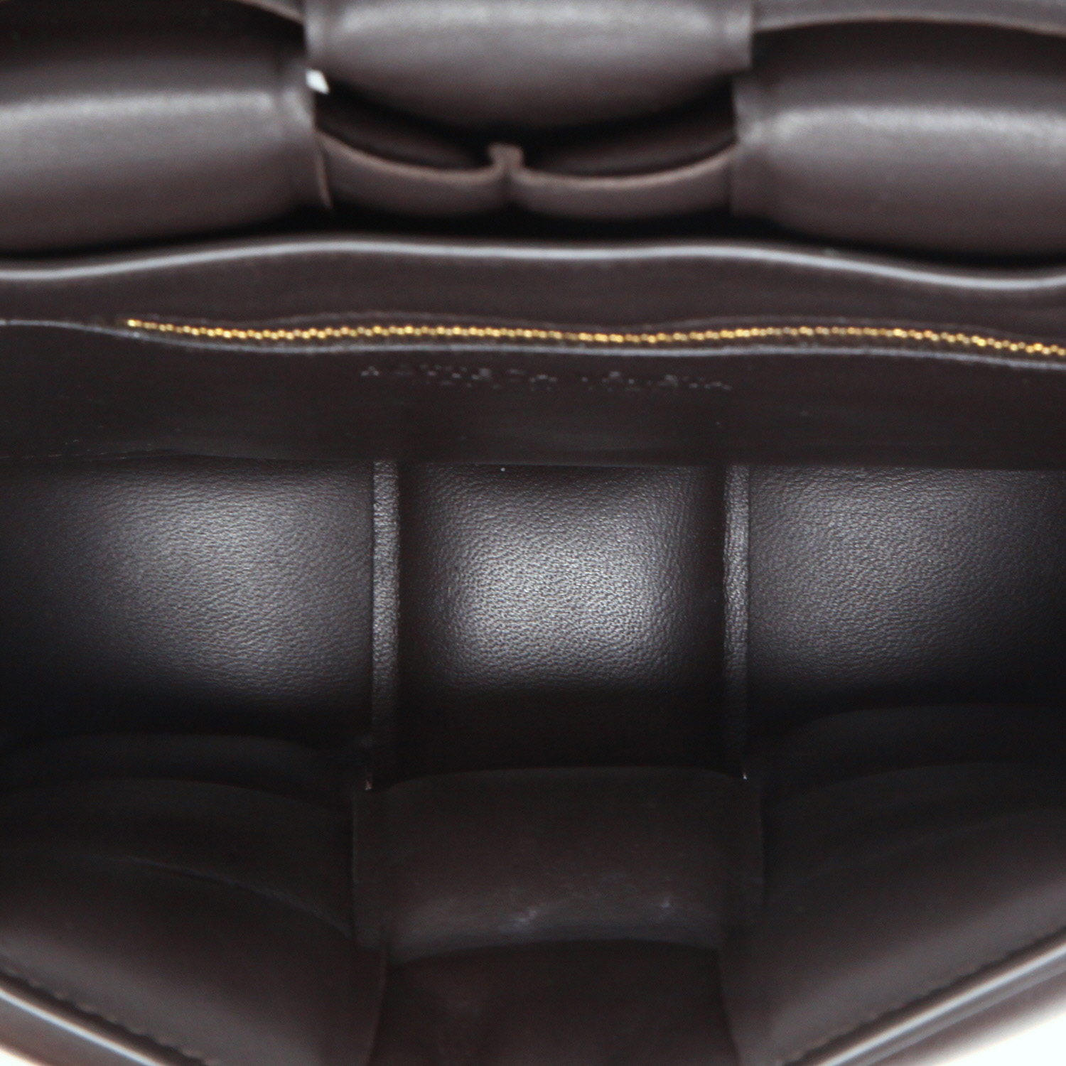 Borsa a tracolla Bottega Veneta  Padded Cassette in pelle intrecciata marrone - Detail D8