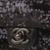 Borsa a tracolla Chanel  Timeless Extra Mini in pelle nera e paillettes nere - Detail D1 thumbnail