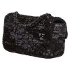 Borsa a tracolla Chanel  Timeless Extra Mini in pelle nera e paillettes nere - Detail D5 thumbnail