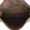 Hermès  Mini Evelyne shoulder bag  in etoupe leather taurillon clémence  and black canvas - Detail D8 thumbnail