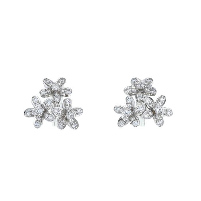Perlée diamonds earrings 18K rose gold, Diamond - Van Cleef & Arpels