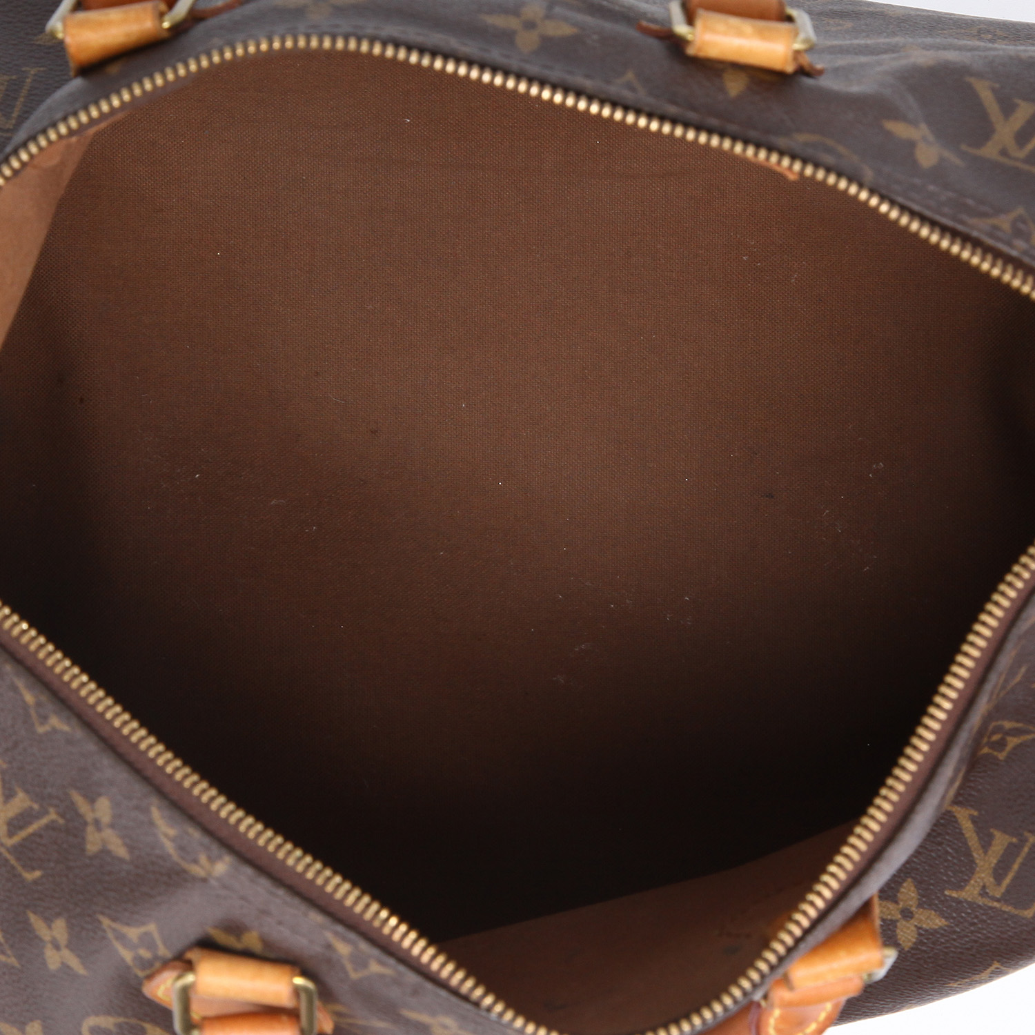 Sac à main Louis Vuitton  Speedy 35 en toile monogram marron - Detail D8