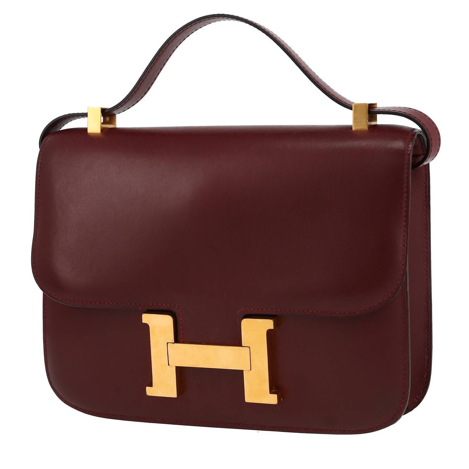 Hermès Constance 24 Ostrich Rouge H | SACLÀB