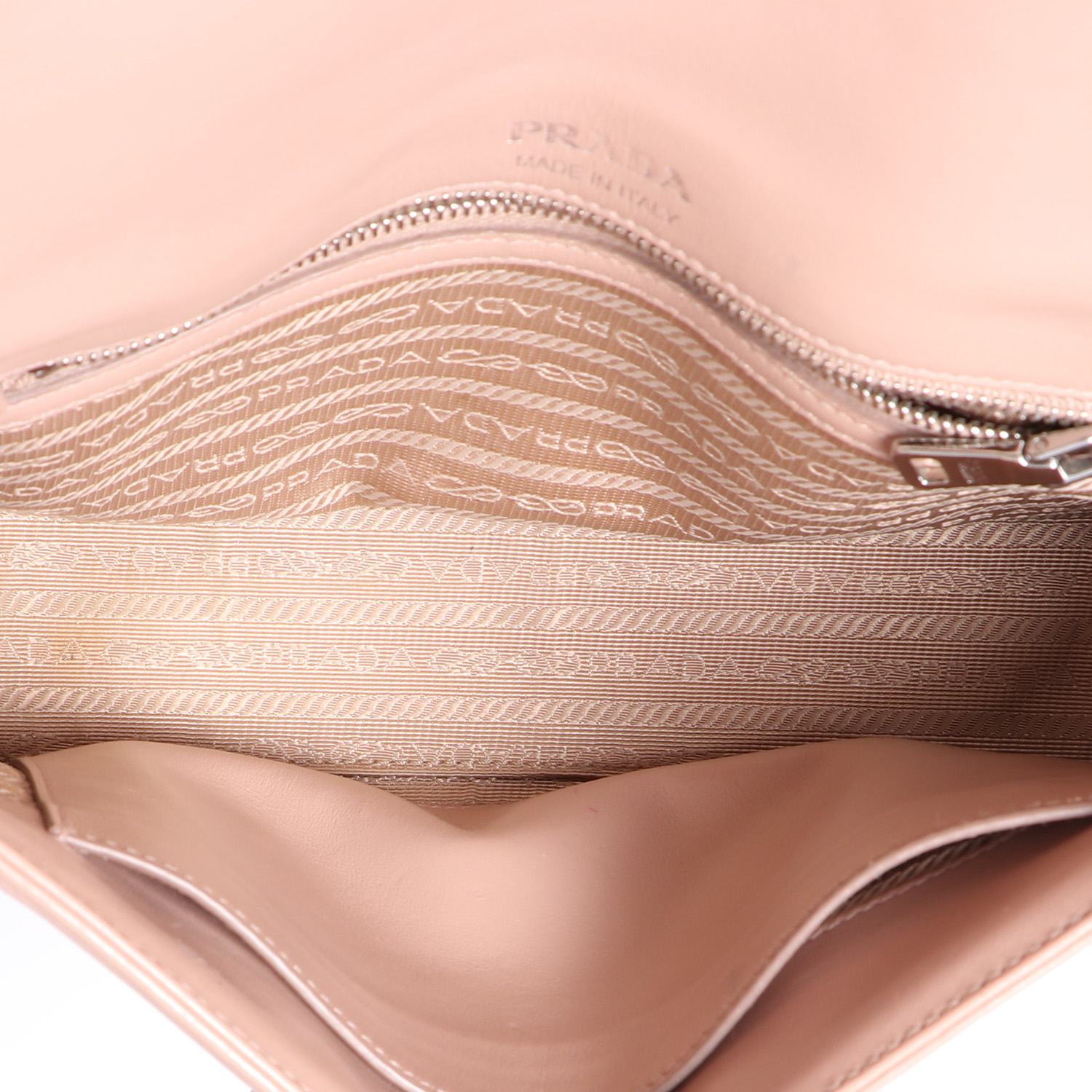 Borsa a tracolla Prada  Diagramme in pelle trapuntata rosa - Detail D2