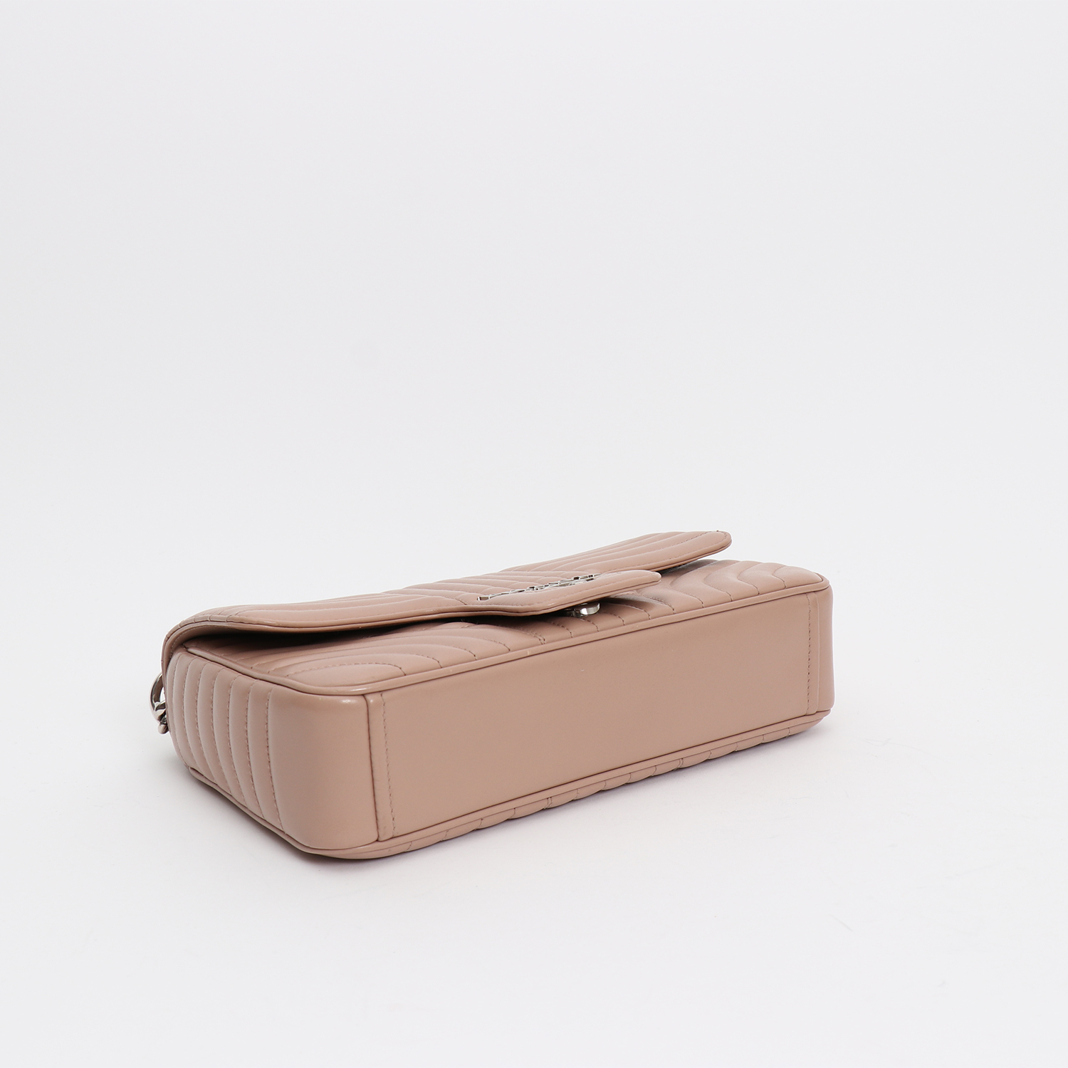 Sac bandoulière Prada  Diagramme en cuir matelassé rose - Detail D4