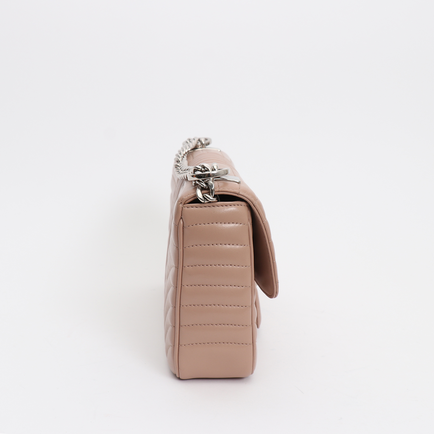 Prada  Diagramme shoulder bag  in pink quilted leather - Detail D6