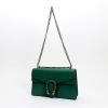 Gucci  Dionysus bag worn on the shoulder or carried in the hand  in green grained leather - Detail D8 thumbnail