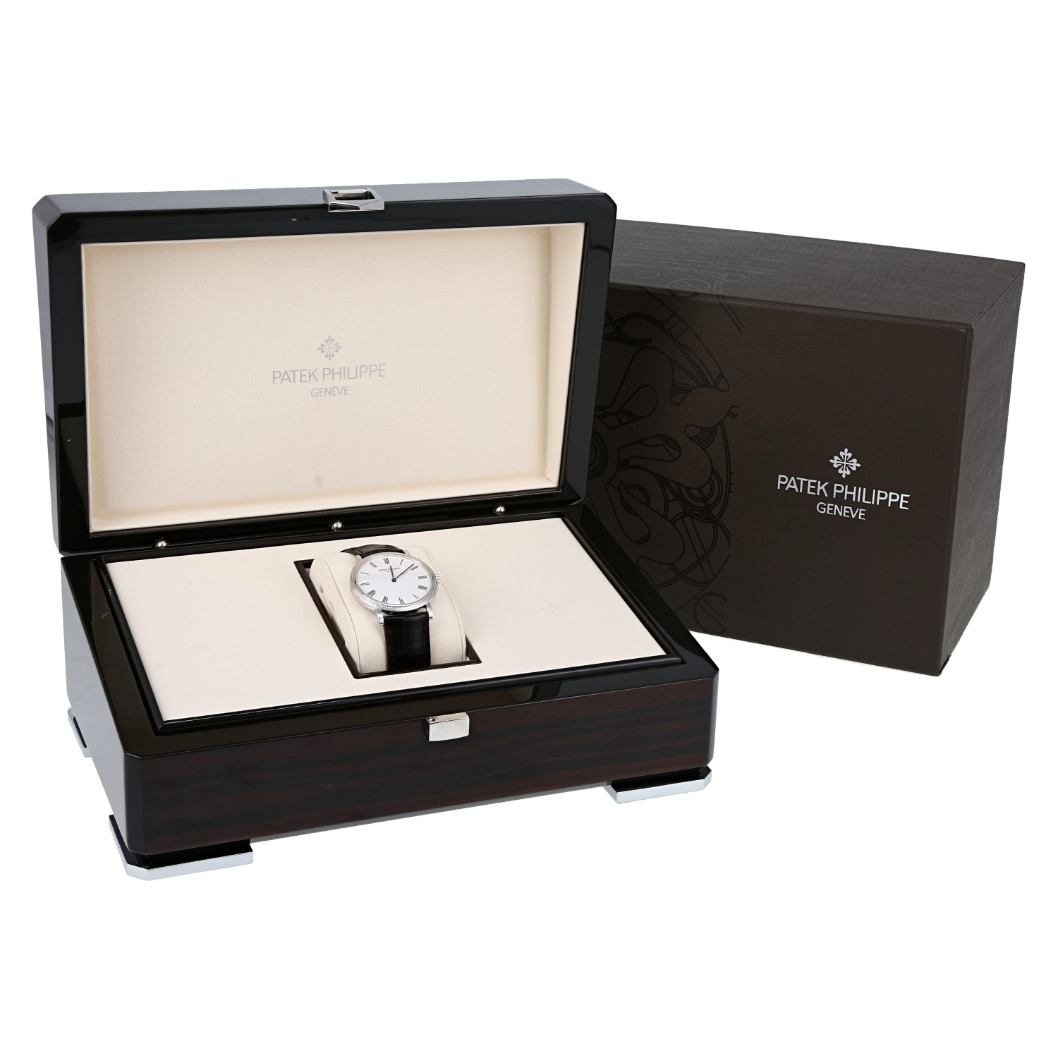 Reloj Patek Philippe Calatrava Clous De Paris de oro blanco Ref: Patek Philippe - 5120  Circa 1990 - Detail D2