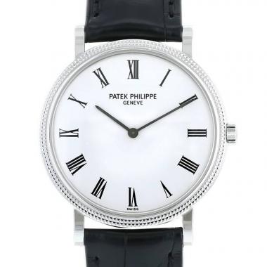 Orologio Patek Philippe Calatrava Clous De Paris in oro bianco Ref: Patek Philippe - 5120  Circa 1990