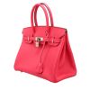 Hermès  Birkin 30 cm handbag  in Rose Extrême epsom leather - Detail D3 thumbnail