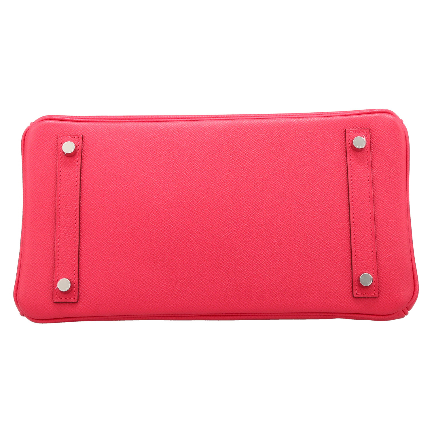 Hermès  Birkin 30 cm handbag  in Rose Extrême epsom leather - Detail D4