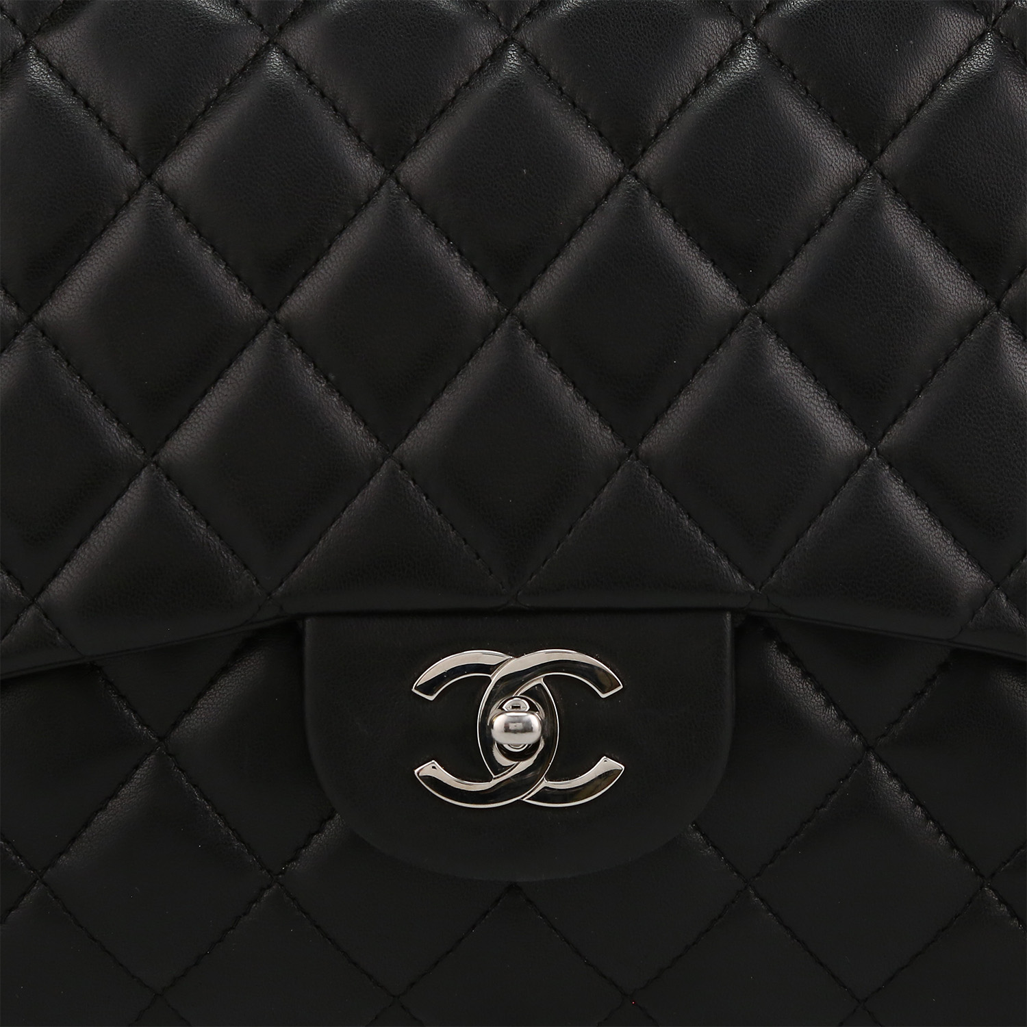 Borsa Chanel  Timeless Jumbo in pelle trapuntata nera - Detail D1