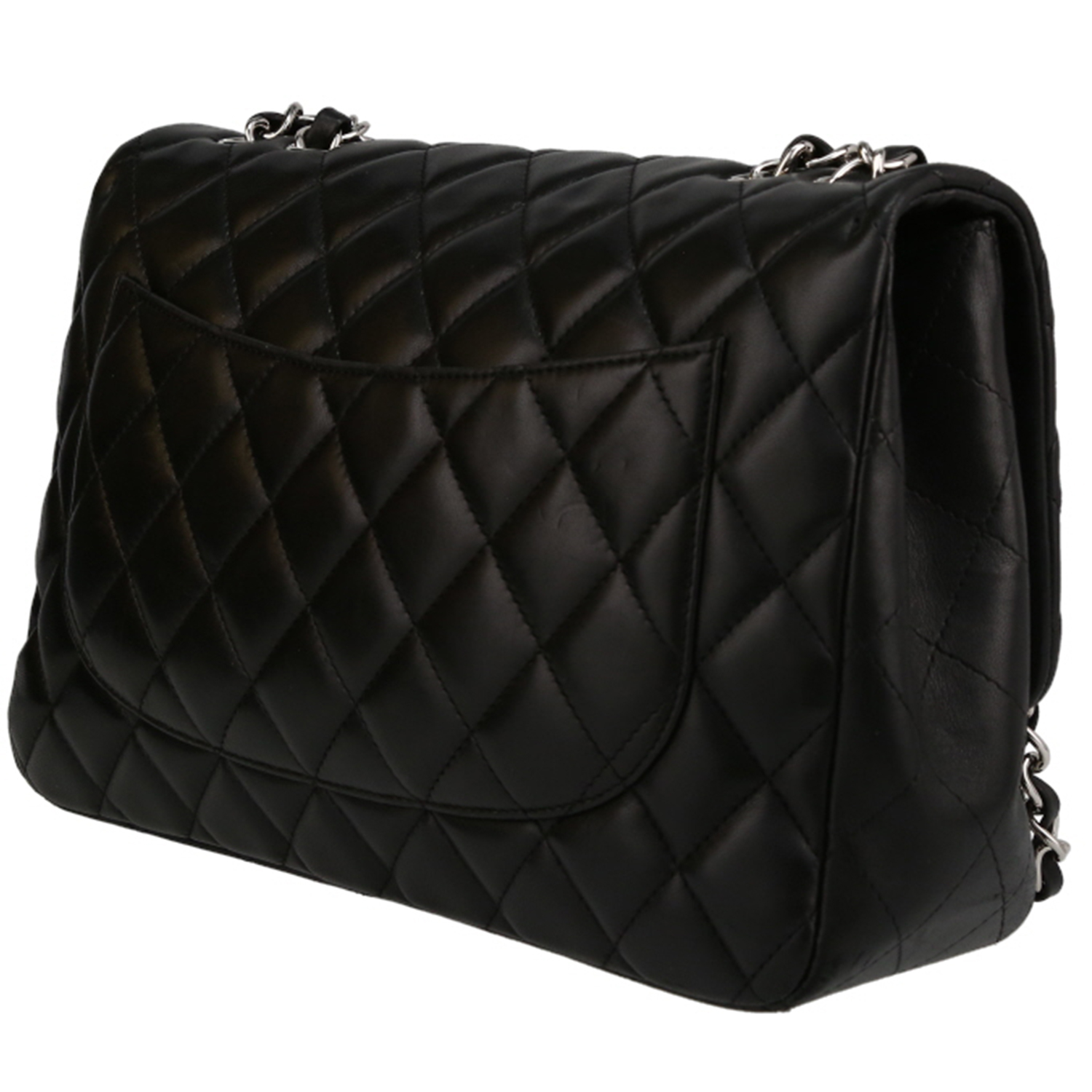 Borsa Chanel  Timeless Jumbo in pelle trapuntata nera - Detail D5