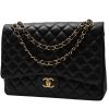 Chanel  Timeless Maxi Jumbo handbag  in black quilted leather - 00pp thumbnail