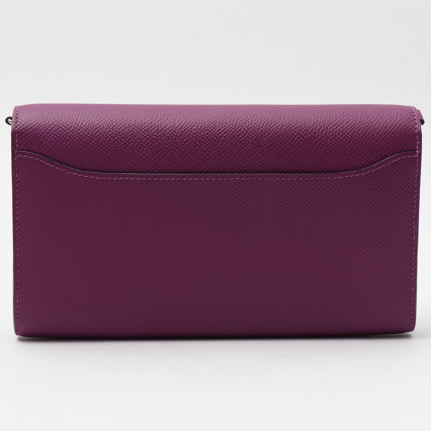 Hermès Constance Constance Long To Go shoulder bag  in purple Anemone epsom leather - Detail D7