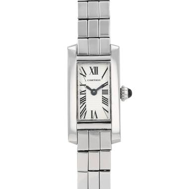Reloj Cartier Tank Américaine mini  de oro blanco Ref: Cartier - 2544  Circa 1990