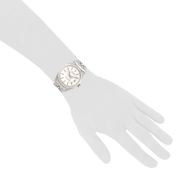 Rolex Datejust  in stainless steel and white gold 14k Ref: Rolex - 1601  Circa 1978 - Detail D1