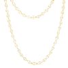 Vintage  long necklace in yellow gold - 00pp thumbnail