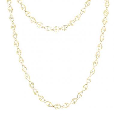 Collana lunga Vintage  in oro giallo